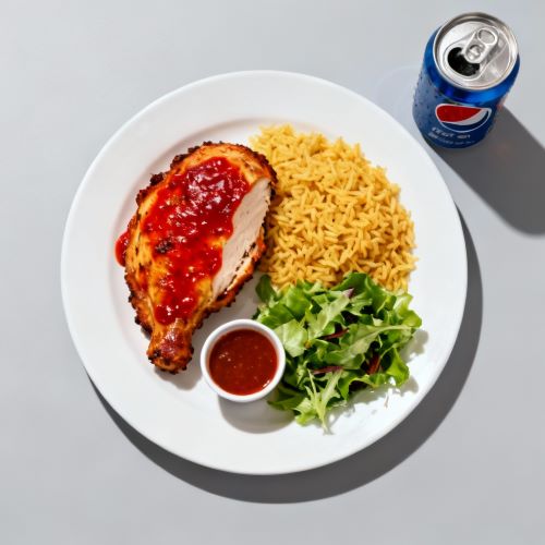 Half Peri Chicken With Rice & Drink 